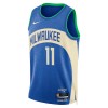 Maillot Basket Homme Milwaukee Bucks Brook Lopez 2023-24 Nike City Edition Royal Swingman